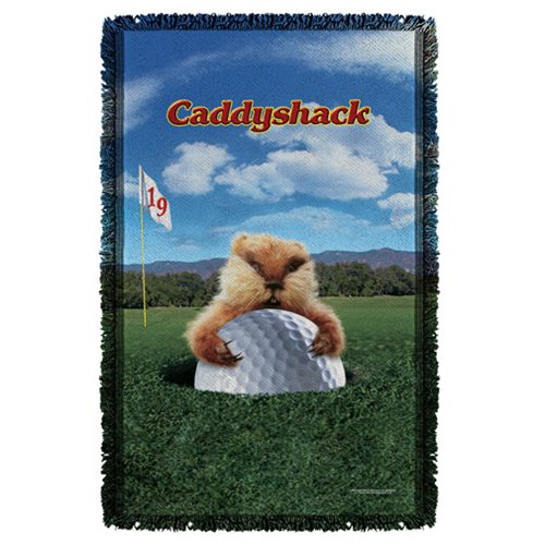 Caddyshack Gopher Woven Tapestry Throw Blanket